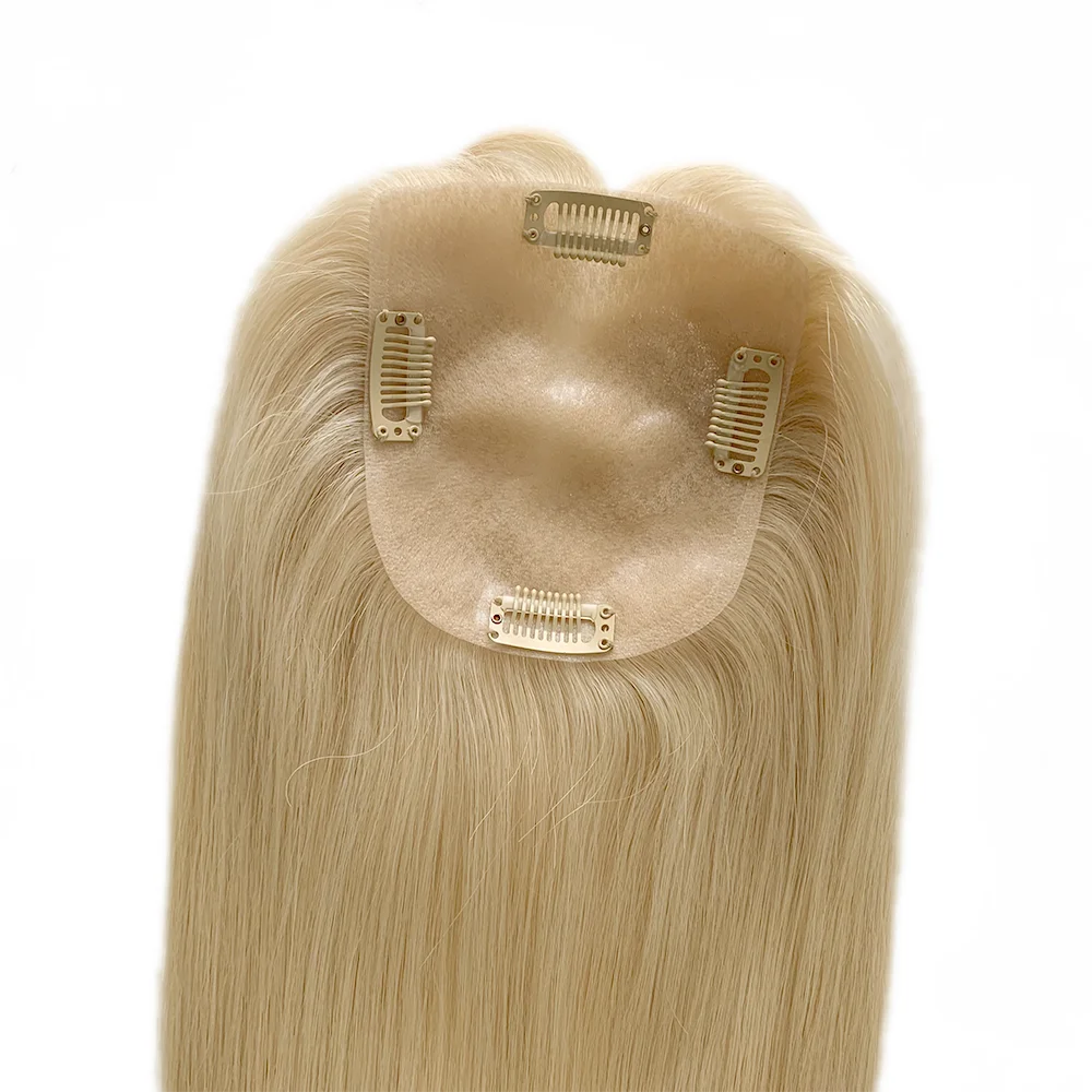 Silk Base Hair Topper – 100% Remy Human Hair | Aura Skin Lab