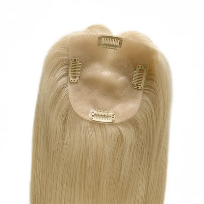 Silk Base Hair Topper – 100% Remy Human Hair | Aura Skin Lab