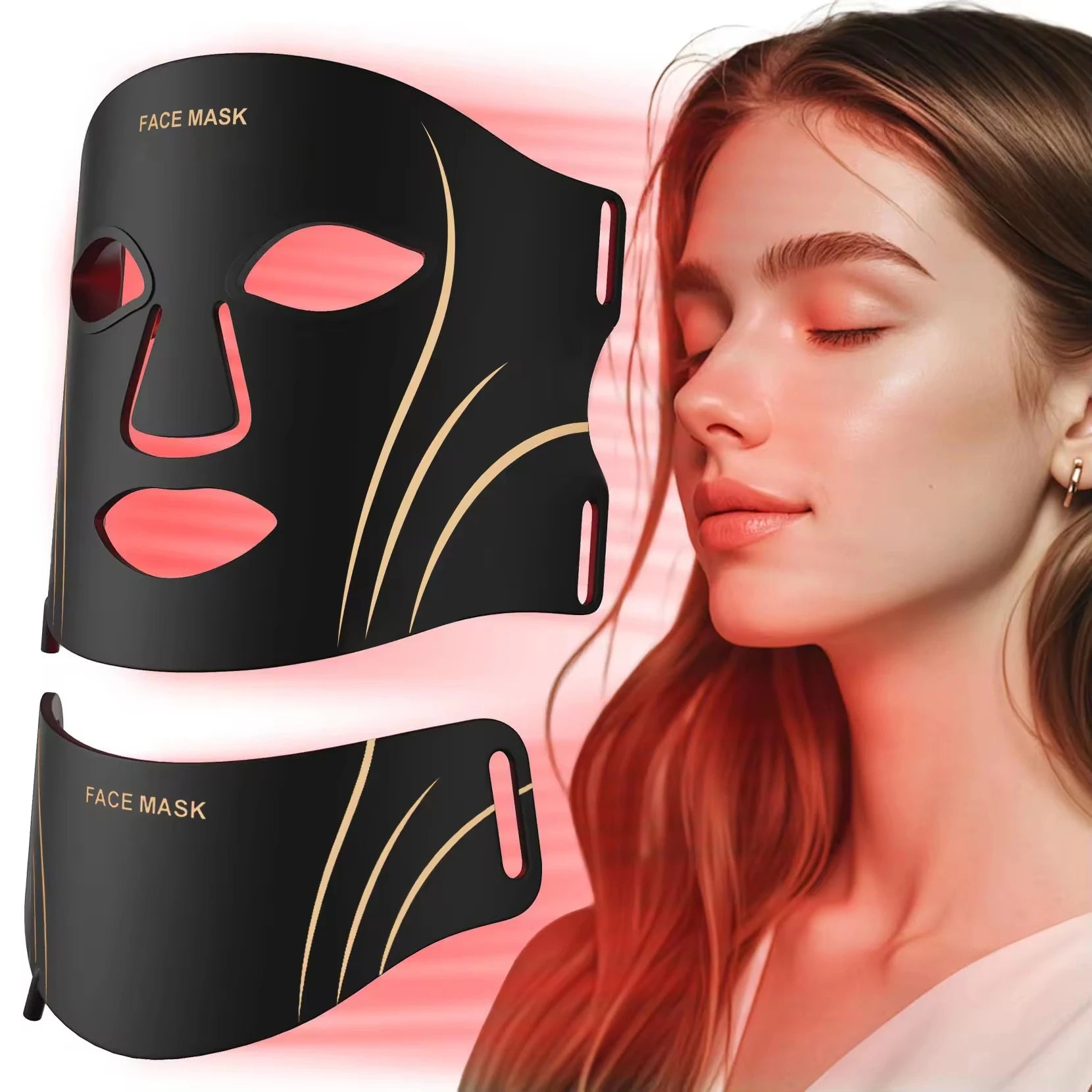 LED Face and Neck Mask – 7 Light Modes | Aura Skin Lab