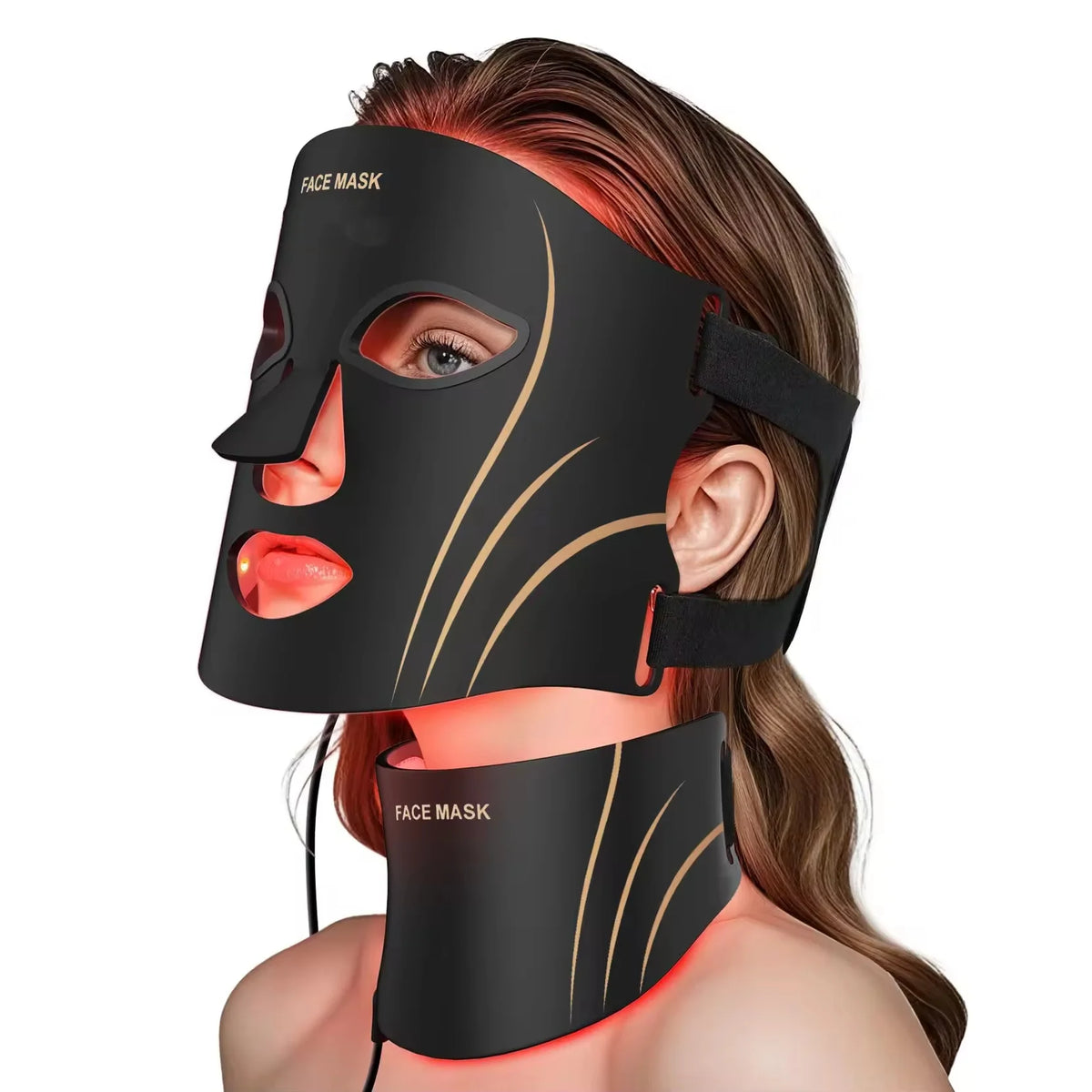 LED Face and Neck Mask – 7 Light Modes | Aura Skin Lab