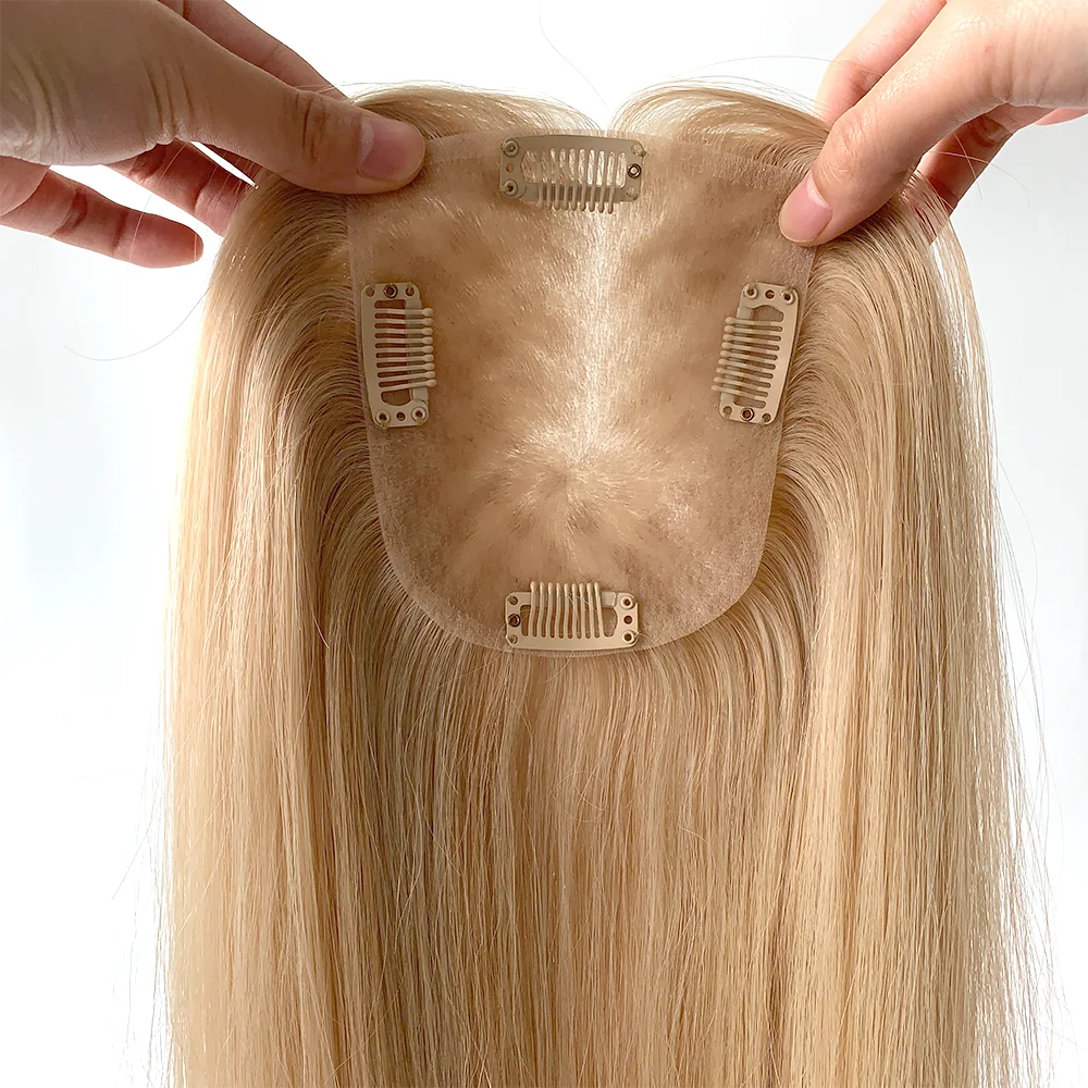 Silk Base Hair Topper – 100% Remy Human Hair | Aura Skin Lab