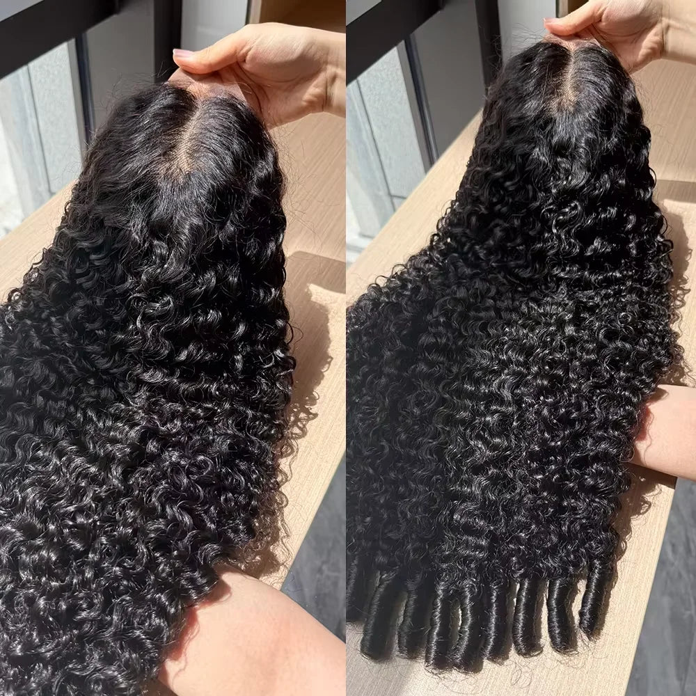 13x6 HD Lace Front Wig showcasing Burmese curly texture and natural look in versatile styling.