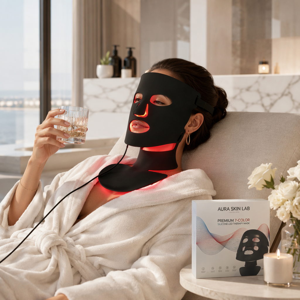 LED Face Therapy Mask – Aura Skin Lab 7-Color